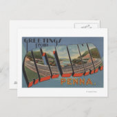 Altoona，ペンシルバニア州 – ラージレターシーン ポストカード (正面/裏面)