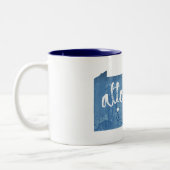 Altoona Pennsylvania Wood Grain ツートーンマグカップ (左)