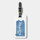 Altoona Pennsylvania Wood Grain ラゲッジタグ (正面縦)