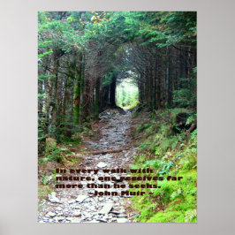 Alum Cave Trail：すべてのウォークと自然... John Muir ポスター