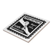 ALUMINIUM 伝統的 10th結婚アニバーサリーギフト タイル (側面)