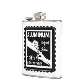 ALUMINIUM 伝統的 10th結婚アニバーサリーギフト フラスク (左)