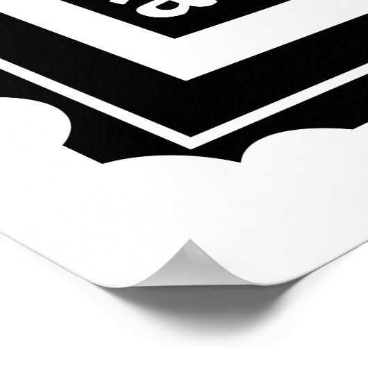 ALUMINIUM 伝統的 10th結婚アニバーサリーギフト ポスター (角)