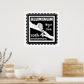 ALUMINIUM 伝統的 10th結婚アニバーサリーギフト ポスター (キッチン)
