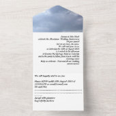 aluminium 10th wedding anniversary invitation   オールインワン招待状 (内側)
