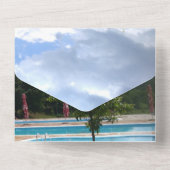 aluminium 10th wedding anniversary invitation   オールインワン招待状 (裏面)