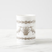 Aluminum Bird & Reed ボーンチャイナマグカップ (正面)