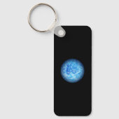 Aluminum Rectangle Calm Tide Fluid Art Keychain キーホルダー (正面)