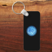 Aluminum Rectangle Calm Tide Fluid Art Keychain キーホルダー (正面)