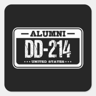 ALUMNI DD214州アメリ統一されたカ退役軍人ギフト スクエアシール