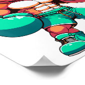 Alvarez Mexicano Boxing Bear Mexican Pride Patriot ポスター (角)