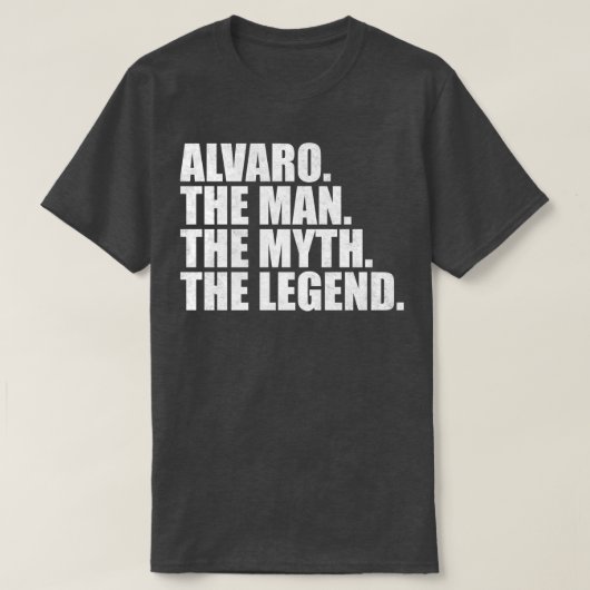 Alvaroアルバロ名アルバ与えロ名 Tシャツ (デザイン正面)