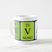 Alvaro期別テーブル名mug コーヒーマグカップ (正面左)