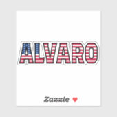 Alvaro Name Vorname USA Sticker Stickerset シール (シート)