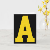 Alvinの衣装ハロウィーンとFのための赤の黄色のA' カード (黄色い花)