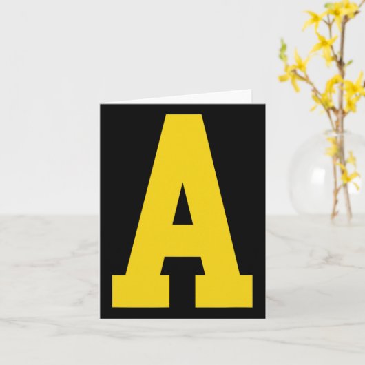 Alvinの衣装ハロウィーンとFのための赤の黄色のA' カード (黄色い花)