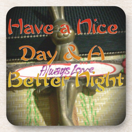 Alwaus Love Hakuna Matata素敵な一日とビー コースター (正面)