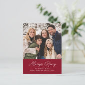 Always メリー Cranberry Minimalist写真 シーズンポストカード (スタンド正面)