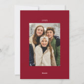 Always メリー Cranberry Minimalist 2写真 シーズンカード (裏面)