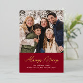 Always メリー Cranberry Minimalist 2写真 箔シーズンカード (立ち正面)