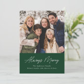 Always メリー Green Minimalist 2写真 シーズンカード (スタンド正面)