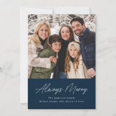 Always メリー Navy Minimalist 2写真 シーズンカード (正面)