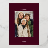 Always メリー Wine Minimalist 2写真 箔シーズンカード (裏面)