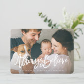 Always 信じ Holiday  Photo Card シーズンカード (スタンド正面)