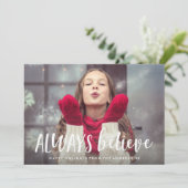 Always 信じ Holiday Photo Card シーズンカード (スタンド正面)