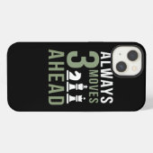 Always 3 Moves Ahead Chess iPhoneケース (裏面横)