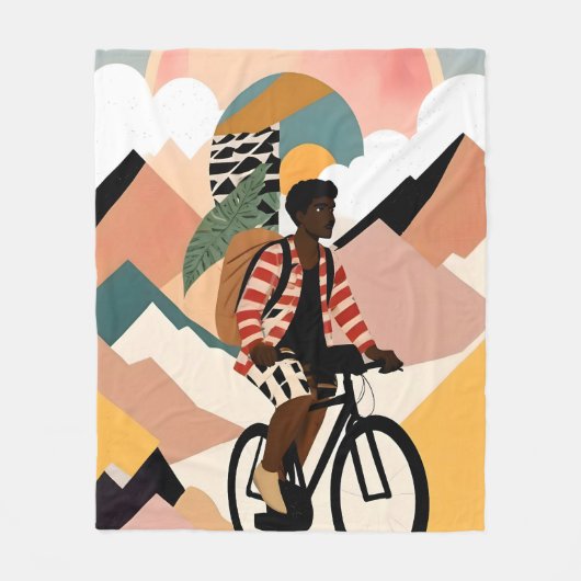 Always a旅行者 フリースブランケット (正面)