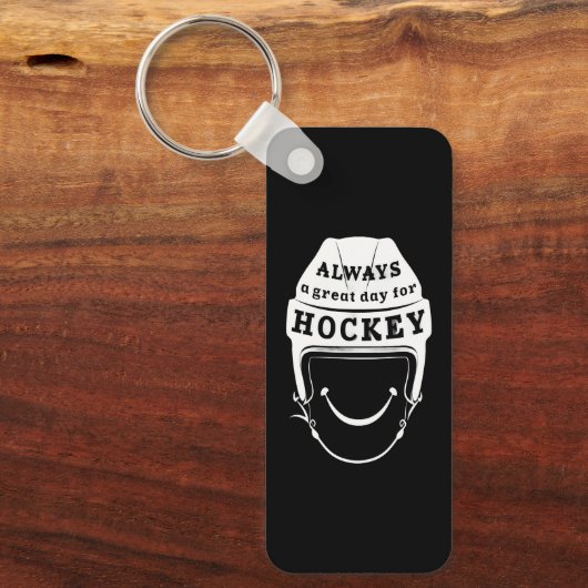 Always a Great Day for Hockey キーホルダー (正面)