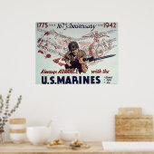 Always Advance With U.S. Marines ポスター (キッチン)