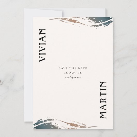 Always and for Eternity Save The Date 招待状 (正面)