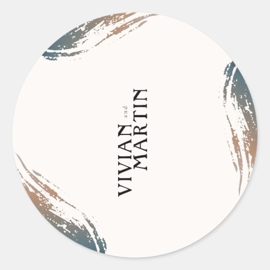 Always and for Eternity Wedding ラウンドシール (正面)