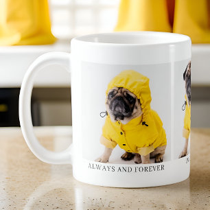 Always and Foreverクラシック Pet Photo Memorial コーヒーマグカップ