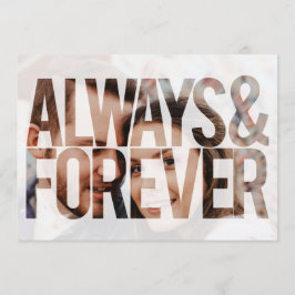 Always and Forever カスタム Photo Frame 結婚's 招待状