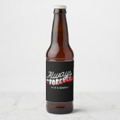 Always and Forever パーソナライズされた Beerボトルラベル ビールラベル (正面)