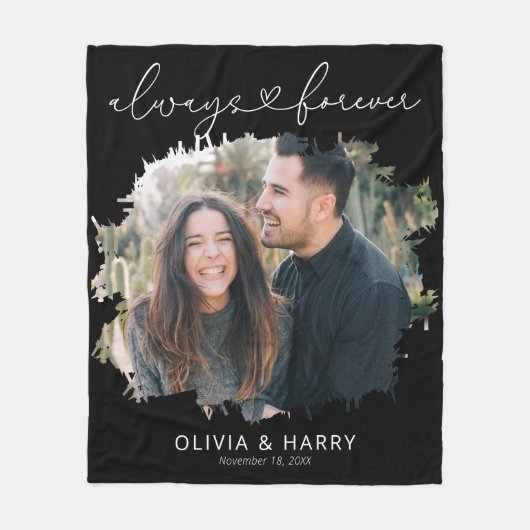 Always and Forever 結婚 Couleの写真 フリースブランケット (正面)