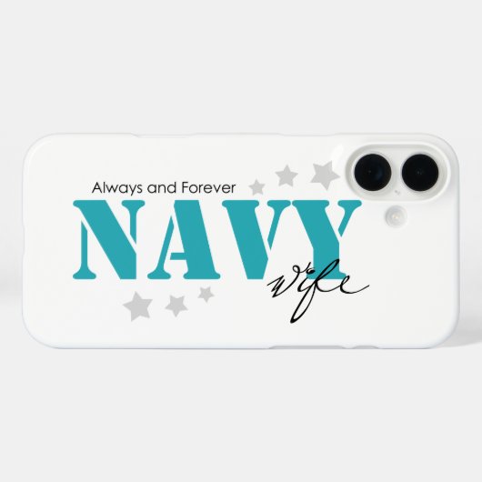 Always and Forever - Navy Wife Case-Mate iPhoneケース (裏面 (横))