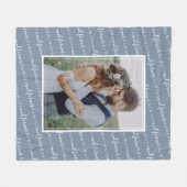 Always and Forever Photo 結婚's Keepsake フリースブランケット (正面(横))