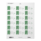 Always and Forever Sageの結婚リップバームのラベル ラベル (フルシート)