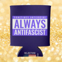 Always Antifascistクーラーボックス – 青はっきりしたデザイン