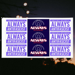Always Antifascistステッカーシート – はっきりした青 ラベル