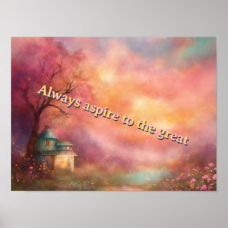 Always aspire to the great poster  (Semi-Gloss) ポスター