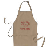 Always Bakes With Love | Personalized Grandma スタンダードエプロン (正面)