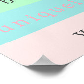 Always Beポジティユニークブ感動的引用文 ポスター (角)