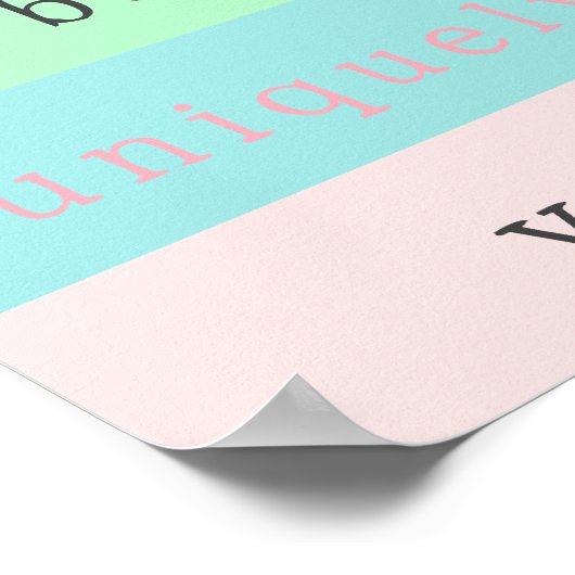 Always Beポジティユニークブ感動的引用文 ポスター (角)