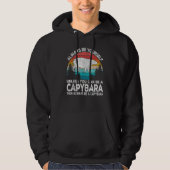 Always Be A Capybara   Capybara Quote Retro パーカ (正面)