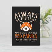 Always Be A Red Panda Cute Pet Animal Pandas Lover サンキューカード (スタンド正面)